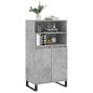 vidaXL Aparador alto madera contrachapada gris hormigón 60x36x110 cm vidaXL Aparador alto madera contrachapada gris hormigón 60x36x110 cm