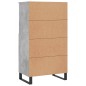 vidaXL Aparador alto madera contrachapada gris hormigón 60x36x110 cm vidaXL Aparador alto madera contrachapada gris hormigón 60x36x110 cm