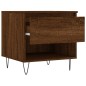 vidaXL Mesa de centro madera de ingeniería roble marrón 50x46x50 cm vidaXL Mesa de centro madera de ingeniería roble marrón 50x46x50 cm