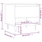 vidaXL Mesa de centro madera de ingeniería roble marrón 50x46x50 cm vidaXL Mesa de centro madera de ingeniería roble marrón 50x46x50 cm