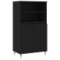 vidaXL Aparador alto madera contrachapada negro 60x36x110 cm vidaXL Aparador alto madera contrachapada negro 60x36x110 cm
