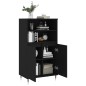 vidaXL Aparador alto madera contrachapada negro 60x36x110 cm vidaXL Aparador alto madera contrachapada negro 60x36x110 cm