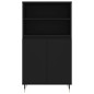 vidaXL Aparador alto madera contrachapada negro 60x36x110 cm vidaXL Aparador alto madera contrachapada negro 60x36x110 cm