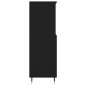vidaXL Aparador alto madera contrachapada negro 60x36x110 cm vidaXL Aparador alto madera contrachapada negro 60x36x110 cm