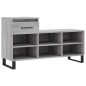 vidaXL Mueble zapatero madera contrachapada gris Sonoma 102x36x60 cm vidaXL Mueble zapatero madera contrachapada gris Sonoma 102x36x60 cm