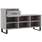 vidaXL Mueble zapatero madera contrachapada gris Sonoma 102x36x60 cm vidaXL Mueble zapatero madera contrachapada gris Sonoma 102x36x60 cm