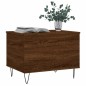 vidaXL Mesa de centro madera contrachapada roble marrón 60x44,5x45 cm vidaXL Mesa de centro madera contrachapada roble marrón 60x44,5x45 cm