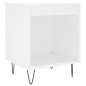 vidaXL Mesita de noche madera contrachapada blanco 40x35x50 cm vidaXL Mesita de noche madera contrachapada blanco 40x35x50 cm