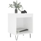 vidaXL Mesita de noche madera contrachapada blanco 40x35x50 cm vidaXL Mesita de noche madera contrachapada blanco 40x35x50 cm