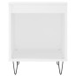 vidaXL Mesita de noche madera contrachapada blanco 40x35x50 cm vidaXL Mesita de noche madera contrachapada blanco 40x35x50 cm