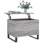 vidaXL Mesa de centro madera contrachapada gris Sonoma 60x44,5x45 cm vidaXL Mesa de centro madera contrachapada gris Sonoma 60x44,5x45 cm