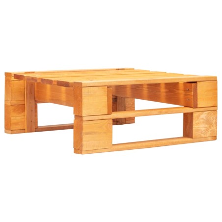vidaXL Otomana de jardín de palets madera marrón miel