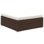 vidaXL Set muebles de jardín 8 piezas y cojines ratán sintético marrón vidaXL Set muebles de jardín 8 piezas y cojines ratán sintético marrón