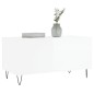 vidaXL Mesa de centro madera contrachapada blanco brillo 90x44,5x45 cm vidaXL Mesa de centro madera contrachapada blanco brillo 90x44,5x45 cm