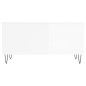 vidaXL Mesa de centro madera contrachapada blanco brillo 90x44,5x45 cm vidaXL Mesa de centro madera contrachapada blanco brillo 90x44,5x45 cm