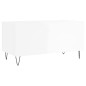 vidaXL Mesa de centro madera contrachapada blanco brillo 90x44,5x45 cm vidaXL Mesa de centro madera contrachapada blanco brillo 90x44,5x45 cm