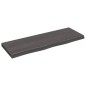 vidaXL Encimera baño madera maciza tratada gris oscuro 80x30x(2-4) cm vidaXL Encimera baño madera maciza tratada gris oscuro 80x30x(2-4) cm