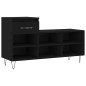 vidaXL Mueble zapatero madera contrachapada negro 102x36x60 cm vidaXL Mueble zapatero madera contrachapada negro 102x36x60 cm