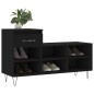 vidaXL Mueble zapatero madera contrachapada negro 102x36x60 cm vidaXL Mueble zapatero madera contrachapada negro 102x36x60 cm