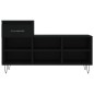 vidaXL Mueble zapatero madera contrachapada negro 102x36x60 cm vidaXL Mueble zapatero madera contrachapada negro 102x36x60 cm