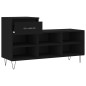 vidaXL Mueble zapatero madera contrachapada negro 102x36x60 cm vidaXL Mueble zapatero madera contrachapada negro 102x36x60 cm