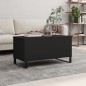 vidaXL Mesa de centro madera contrachapada negro 90x44,5x45 cm vidaXL Mesa de centro madera contrachapada negro 90x44,5x45 cm