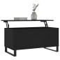 vidaXL Mesa de centro madera contrachapada negro 90x44,5x45 cm vidaXL Mesa de centro madera contrachapada negro 90x44,5x45 cm