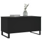 vidaXL Mesa de centro madera contrachapada negro 90x44,5x45 cm vidaXL Mesa de centro madera contrachapada negro 90x44,5x45 cm