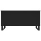 vidaXL Mesa de centro madera contrachapada negro 90x44,5x45 cm vidaXL Mesa de centro madera contrachapada negro 90x44,5x45 cm