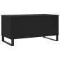 vidaXL Mesa de centro madera contrachapada negro 90x44,5x45 cm vidaXL Mesa de centro madera contrachapada negro 90x44,5x45 cm