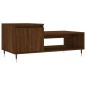 vidaXL Mesa de centro madera contrachapada roble marrón 100x50x45 cm vidaXL Mesa de centro madera contrachapada roble marrón 100x50x45 cm