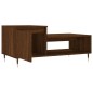 vidaXL Mesa de centro madera contrachapada roble marrón 100x50x45 cm vidaXL Mesa de centro madera contrachapada roble marrón 100x50x45 cm