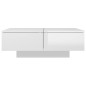 vidaXL Mesa de centro madera de ingeniería blanco brillo 90x60x31 cm vidaXL Mesa de centro madera de ingeniería blanco brillo 90x60x31 cm