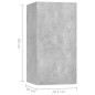 vidaXL Set muebles de salón TV 8 pzas madera ingeniería gris hormigón