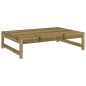 vidaXL Juego de sofás de jardín 5 piezas madera de pino impregnada