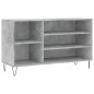 vidaXL Mueble zapatero madera contrachapada gris hormigón 102x36x60 cm vidaXL Mueble zapatero madera contrachapada gris hormigón 102x36x60 cm