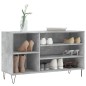 vidaXL Mueble zapatero madera contrachapada gris hormigón 102x36x60 cm vidaXL Mueble zapatero madera contrachapada gris hormigón 102x36x60 cm