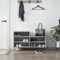 vidaXL Mueble zapatero madera contrachapada gris hormigón 102x36x60 cm vidaXL Mueble zapatero madera contrachapada gris hormigón 102x36x60 cm