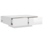 vidaXL Mesa de centro madera de ingeniería blanco brillo 90x60x31 cm vidaXL Mesa de centro madera de ingeniería blanco brillo 90x60x31 cm