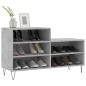 vidaXL Mueble zapatero madera contrachapada gris hormigón 102x36x60 cm vidaXL Mueble zapatero madera contrachapada gris hormigón 102x36x60 cm