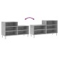vidaXL Mueble zapatero madera contrachapada gris hormigón 102x36x60 cm vidaXL Mueble zapatero madera contrachapada gris hormigón 102x36x60 cm