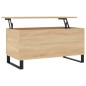 vidaXL Mesa de centro madera contrachapada roble Sonoma 90x44,5x45 cm vidaXL Mesa de centro madera contrachapada roble Sonoma 90x44,5x45 cm