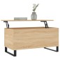 vidaXL Mesa de centro madera contrachapada roble Sonoma 90x44,5x45 cm vidaXL Mesa de centro madera contrachapada roble Sonoma 90x44,5x45 cm