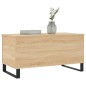 vidaXL Mesa de centro madera contrachapada roble Sonoma 90x44,5x45 cm vidaXL Mesa de centro madera contrachapada roble Sonoma 90x44,5x45 cm