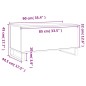 vidaXL Mesa de centro madera contrachapada roble Sonoma 90x44,5x45 cm vidaXL Mesa de centro madera contrachapada roble Sonoma 90x44,5x45 cm