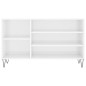 vidaXL Mueble zapatero madera contrachapada blanco brillo 102x36x60 cm vidaXL Mueble zapatero madera contrachapada blanco brillo 102x36x60 cm