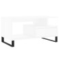 vidaXL Mesa de centro madera contrachapada blanca 90x49x45 cm vidaXL Mesa de centro madera contrachapada blanca 90x49x45 cm