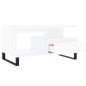 vidaXL Mesa de centro madera contrachapada blanca 90x49x45 cm vidaXL Mesa de centro madera contrachapada blanca 90x49x45 cm