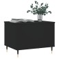 vidaXL Mesa de centro madera contrachapada negro 60x44,5x45 cm vidaXL Mesa de centro madera contrachapada negro 60x44,5x45 cm
