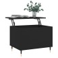 vidaXL Mesa de centro madera contrachapada negro 60x44,5x45 cm vidaXL Mesa de centro madera contrachapada negro 60x44,5x45 cm